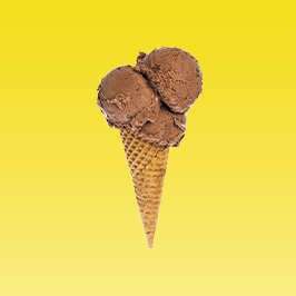 Gelato cone with one scoop